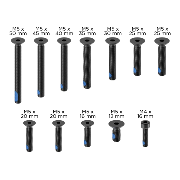 Replacement - PRO Screw Set Black